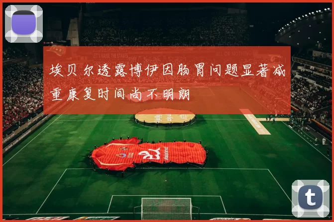 埃贝尔透露博伊因肠胃问题显著减重康复时间尚不明朗
